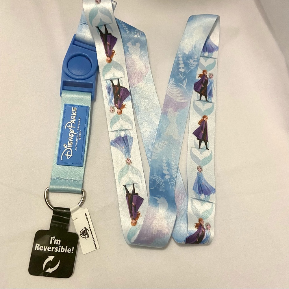 Disney Parks FROZEN 2 Safety Pin Trading Lanyard - Princess Elsa Anna